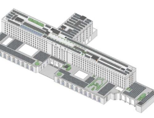 PROGETTO DI TETTO FOTOVOLTAICO 3D MITECO (MADRID)